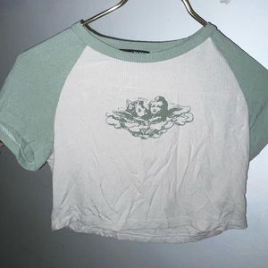 Shein cropped angel shirt